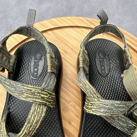Chaco Kids Z/1 Ecotread Sport Sandals Boys Size 3 Drift Hunter Green Hiking Camp - Picture 7 of 7